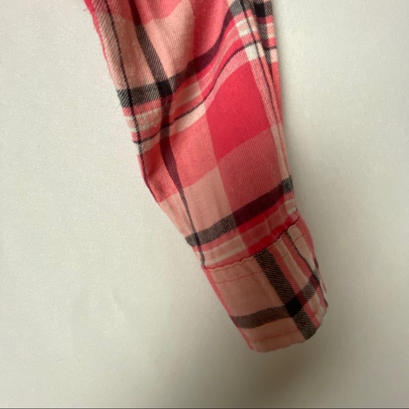 Old Navy Girls Pink Tunic Plaid Shirt Large - Picture 8 of 14